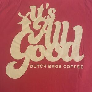 Dutch Bros Vibrant Orange Women’s  Tee Size Large